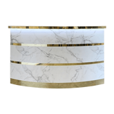 Whale Spa - Gold and Marble Reception Desk